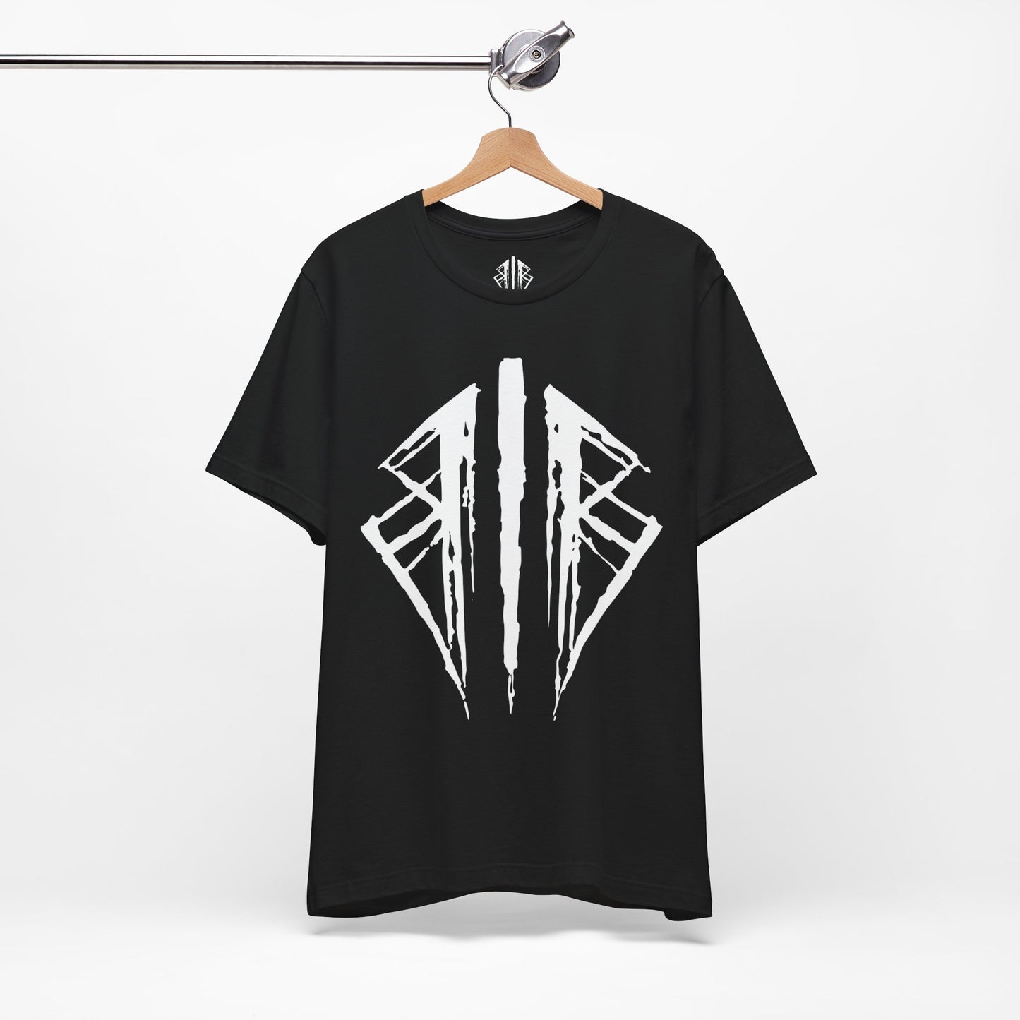 Bones In Black Logo Shirt - Oversized Print