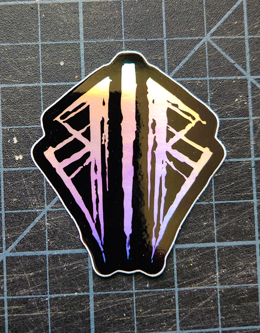 Bones In Black Stickers - TWO PACK