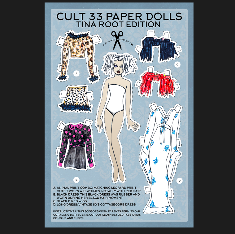 Tina Root Switchblade Symphony Paper Doll Poster